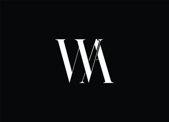 WA initial logo design and creative logo design