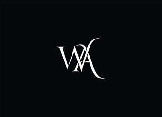 WA initial logo design and creative logo design
