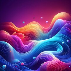 Fototapeta premium abstract rainbow colors fluid gradient background with smooth flowing wave 