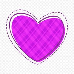 Hand drawn heart on white background. Valentines Day vector elements heart shapes love