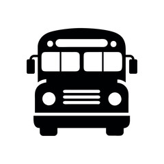 Retro bus icon