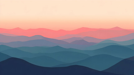 view of soft gradients blending seamlessly