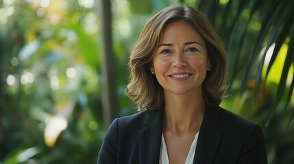 A CEO of a sustainable company giving an interview about corporate responsibility.