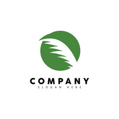 Palm tree summer logo template vector illustration