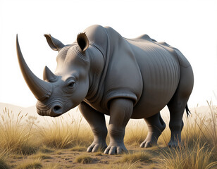 Fototapeta premium Majestic Guardian: Rhinoceros Collection
