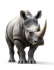 Obraz premium Majestic Guardian: Rhinoceros Collection