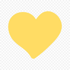 Hand drawn heart on white background. Valentines Day vector elements heart shapes love