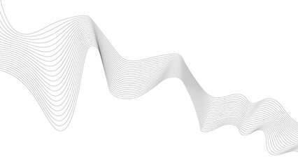 Thin wavy line abstract background. Wavy line horizontal divider outline minimalist background. 