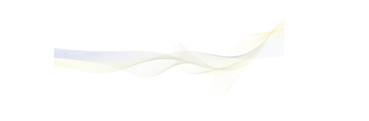 Abstract wave element for design. Digital frequency track equalizer. Stylized line art background. Vector illustration. Wave with lines created using blend tool. Curved wavy line, smooth stripe.