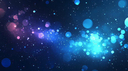 Magical fantasy butterfly with luminous wings against starry night sky. Magical Iridescent Butterflies. Illustration