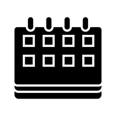 Calendar icon . vector illustration, pictogram isolated on white background. color editable