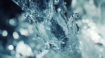 Rippling Water Texture in Light Blue Shades for Refreshing Effect