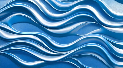 Fototapeta premium Soft Blue Ripples in Gentle Light with Photorealistic Detail