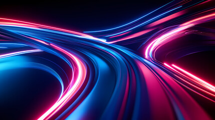 dynamic abstract light trails