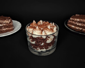chocolate tiramisu dessert candle