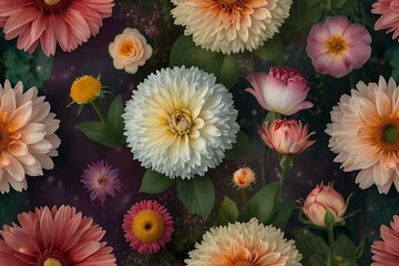 colorful flowers background