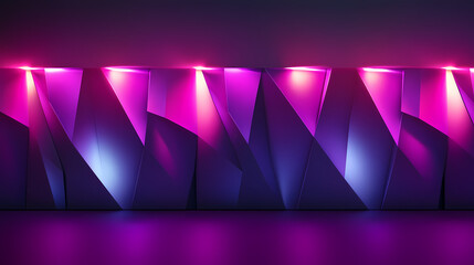 A colorful display of lights with a purple hue. Glowing Abstract Patterns. Illustration
