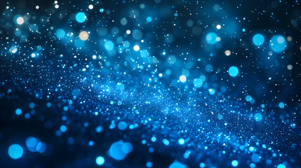 Captivating abstract blue sparkling particle background for creative design. Glowing Abstract Patterns. Illustration