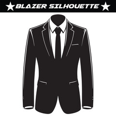 Blazer silhouette vector illustration 