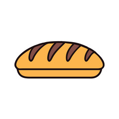 Germany bread loaf with golden crust