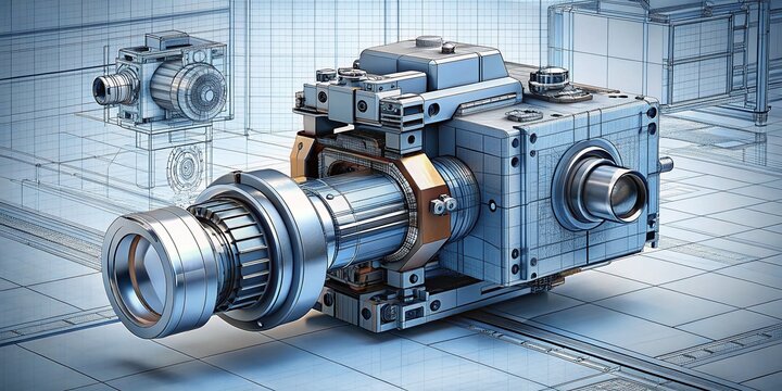 Technical Drawing: 3D Model Perspective & Orthogonal Views - First Angle Projection - Engineering Design