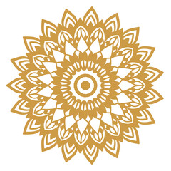 Black lined mandala background with floral pattern.