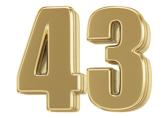 3D Golden Number 43