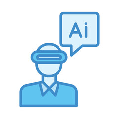 AI in Education VR student icon