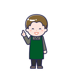 カフェ店員／男性 13