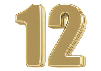 3D Golden Number 12