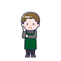 カフェ店員／男性 20