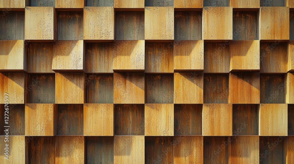 Aufkleber a striking modern wall adorned with geometric patterns creates an engaging visual experience. the in