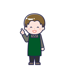 カフェ店員／男性 13