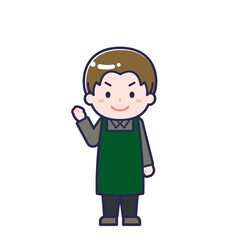 カフェ店員／男性 12