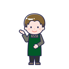 カフェ店員／男性 18