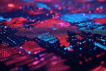 Fototapeta premium Dusk cargo operations at mega port for global trade logistics