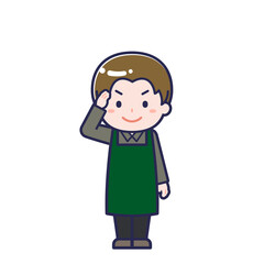 カフェ店員／男性 02