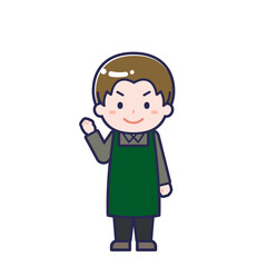 カフェ店員／男性 12