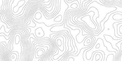 Abstract topography contour map line and modern wavy map line design, digital print terrain lines texture vector white background. 
