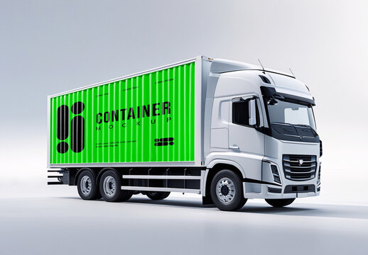 Shipping Container Mockup Template