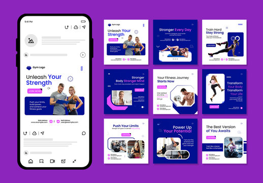 Gym Social Media Design Template