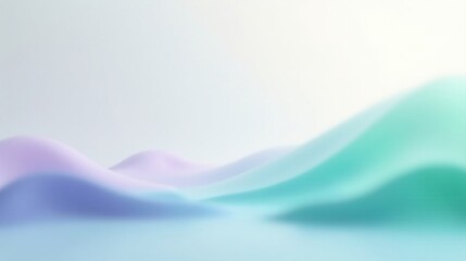 Fototapeta premium Serene Pastel Hills An Abstract Landscape of Soft Hues and Gentle Curves, Ideal for a Calming Background