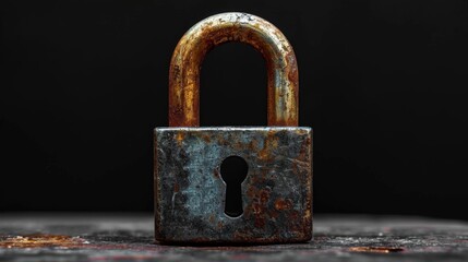 Close-up rusty padlock backgrounds