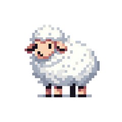 양, 픽셀아트, jpeg (Sheep, pixel art, jpeg)