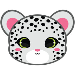 Snow Leopard With Green Eyes