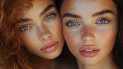 Obraz premium Collaborative Skin Care Project with Diverse Women