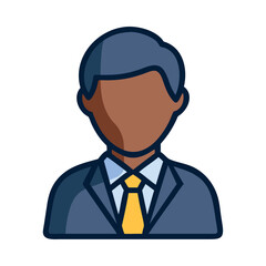Lawyer in business suit icon