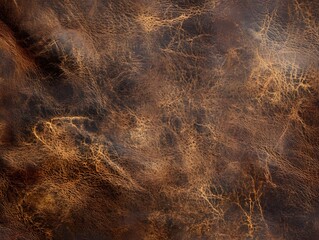Fototapeta premium A weathered leather surface with rich detailing and vintage appeal
