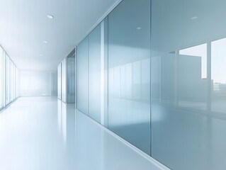 Fototapeta premium A smooth, polished glass texture with high transparency