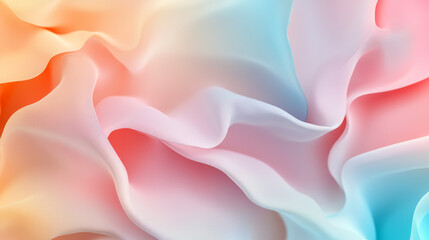 Fototapeta premium Flowing Pastel Hues – Airy Abstract Cloud Design